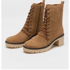 OASIS SOCIETY Jamie - Platform Military Boots - size 6.5